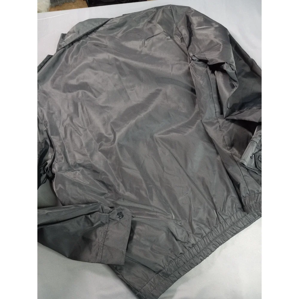 Vintage 80s Galebreaker Black Nylon Utility Tactical Workwear Jacket Men's XL